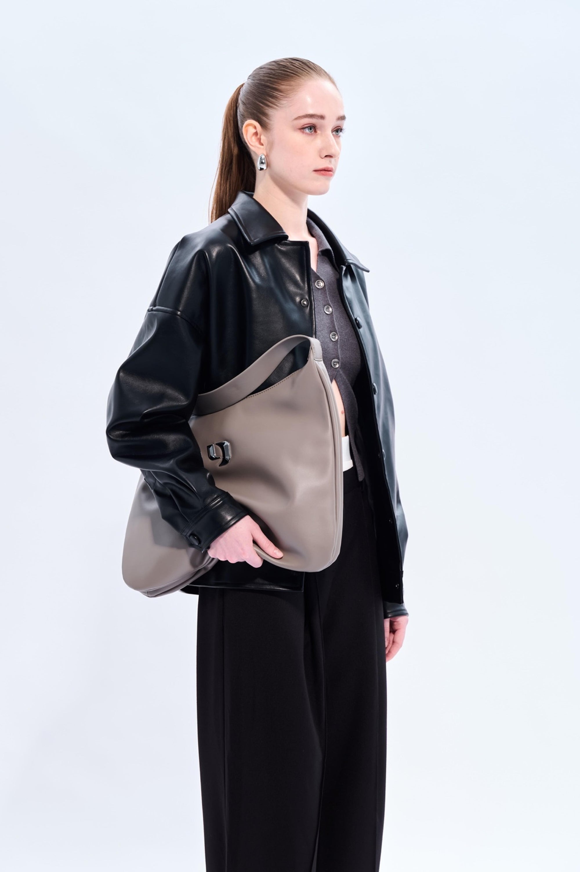 Y logo hobo bag