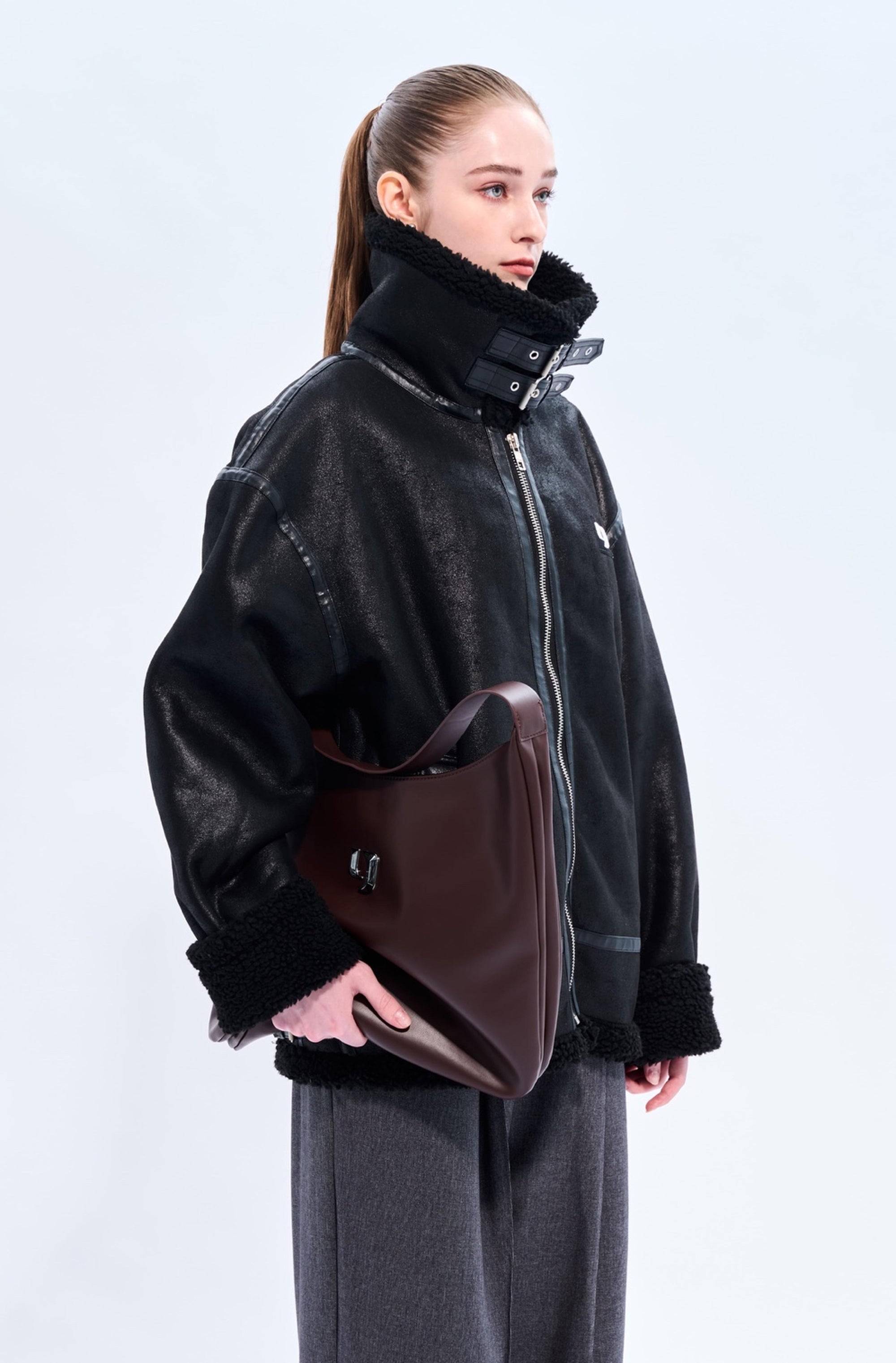 Y logo hobo bag