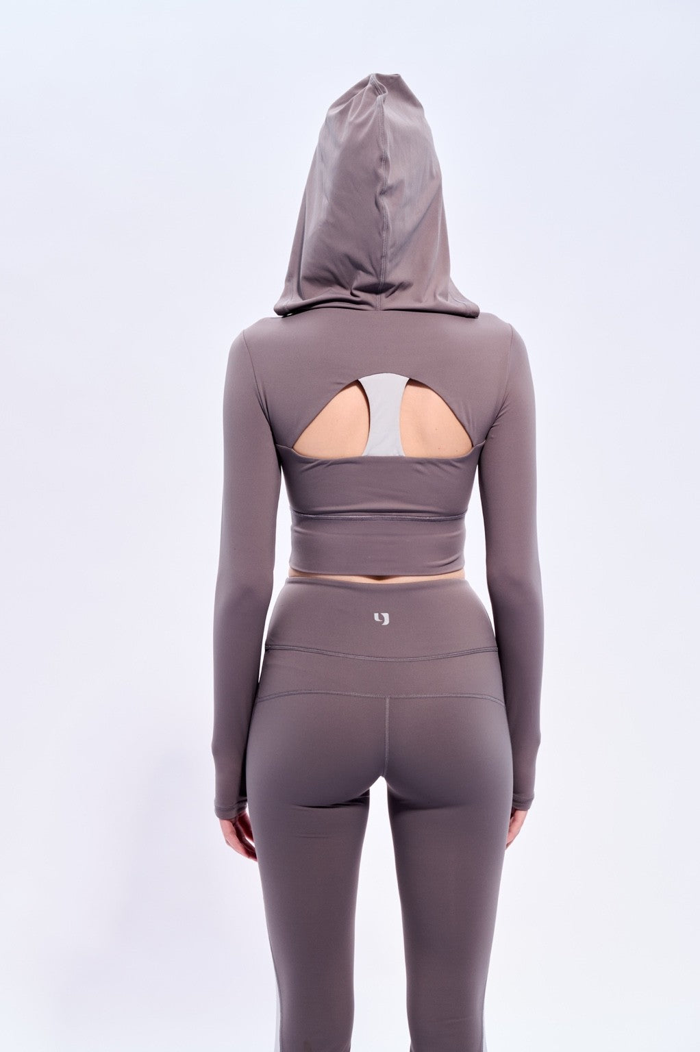 Cut-out hooded bra top
