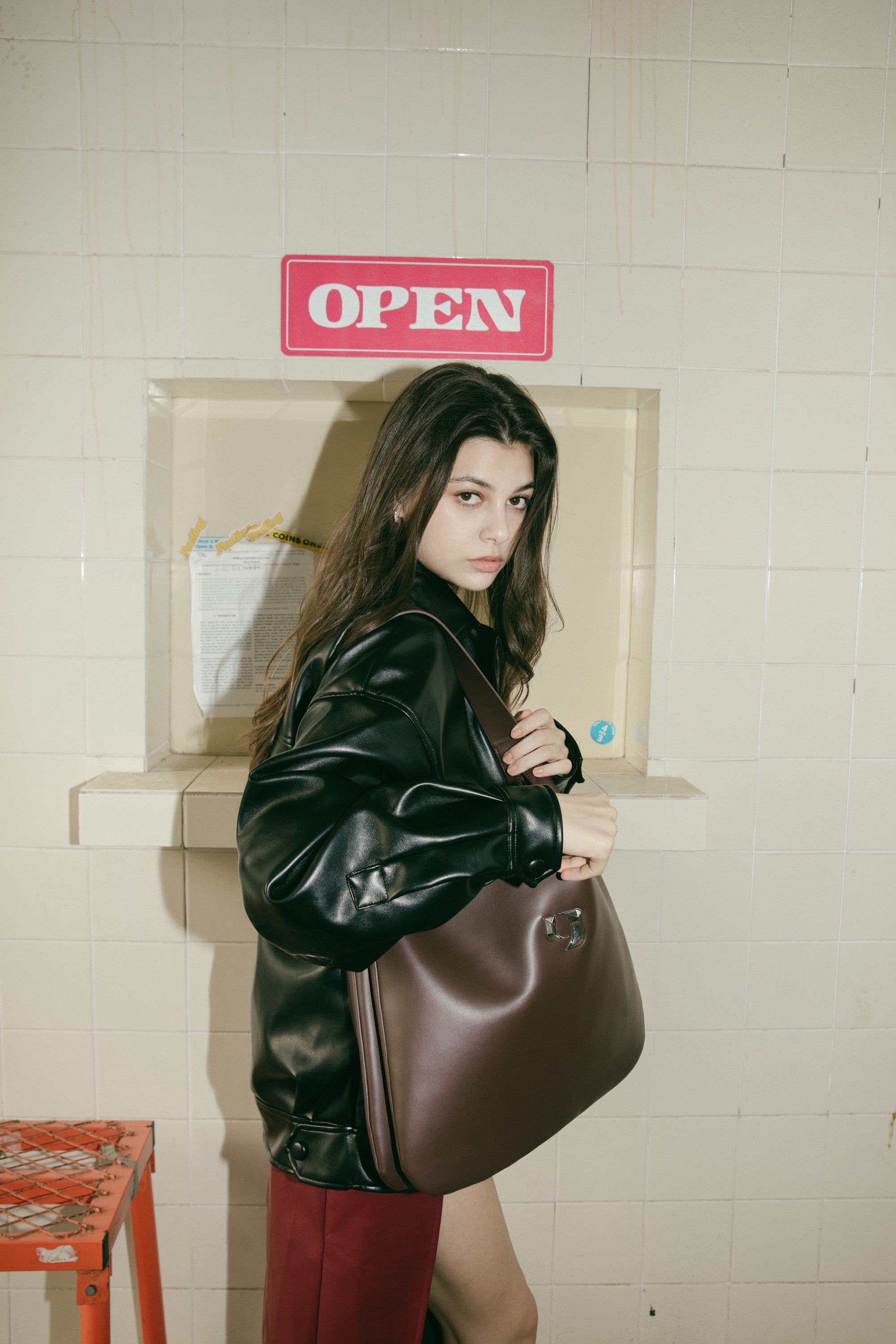 Y logo hobo bag