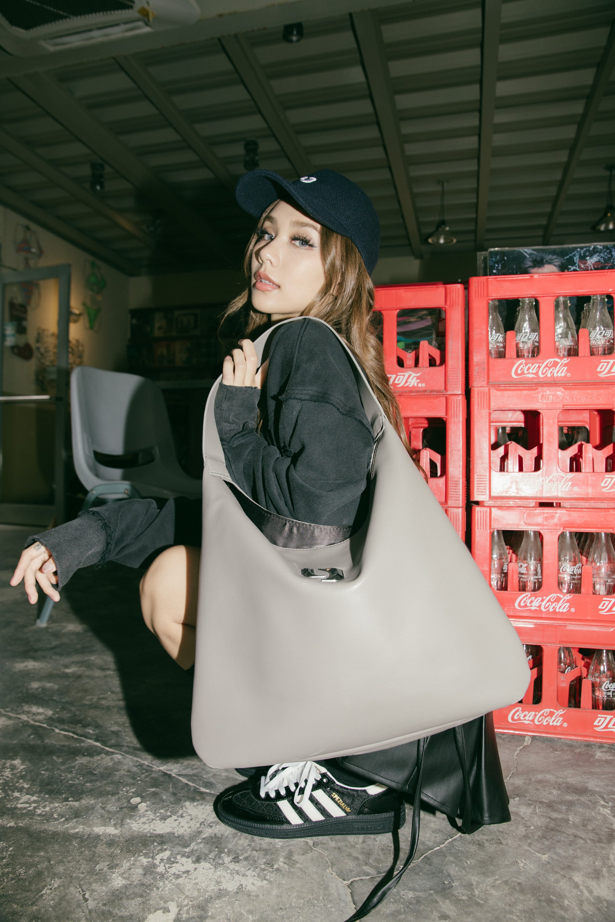 Y logo hobo bag