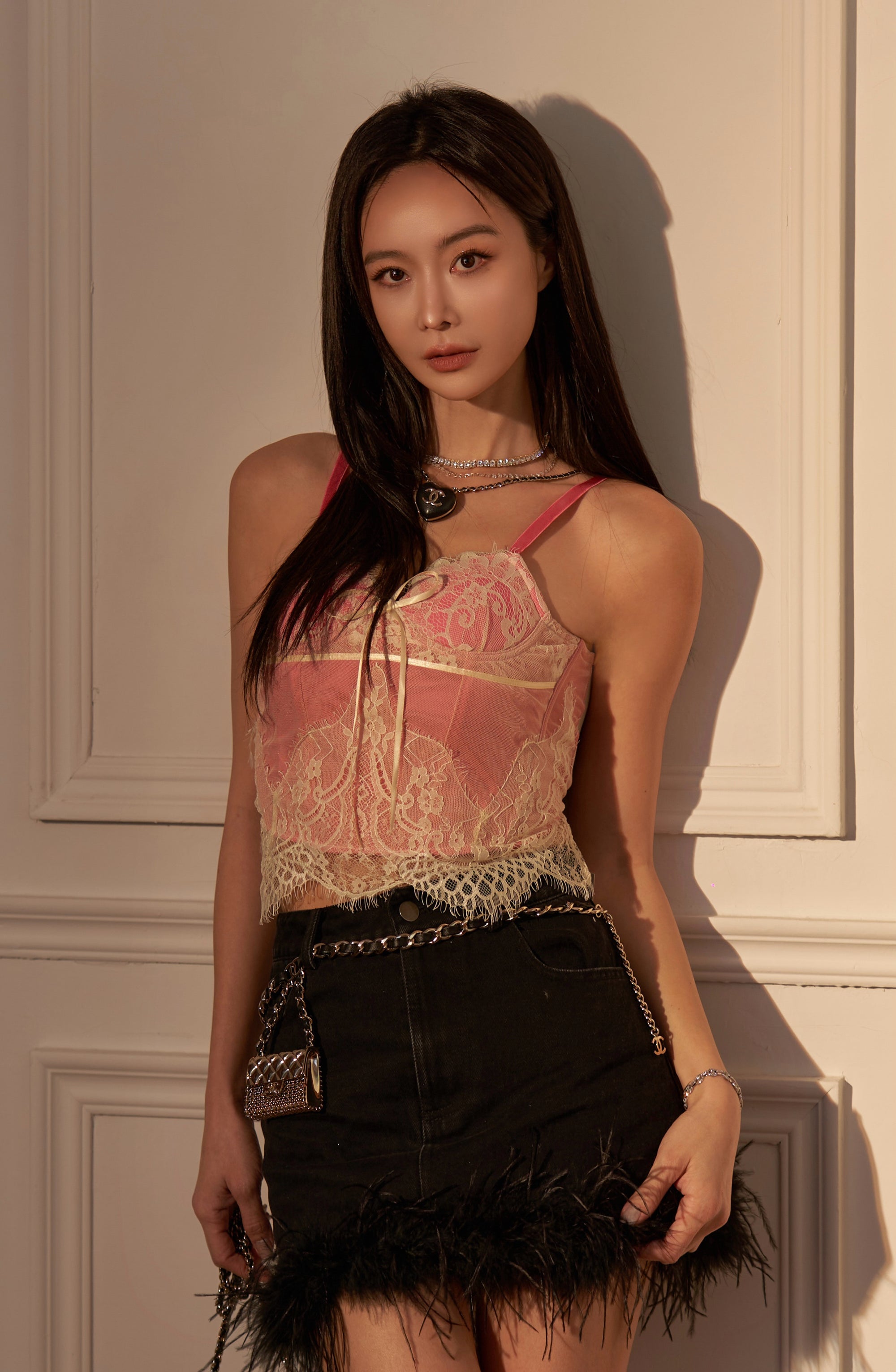 HUMAN HAUS-Lace Corset