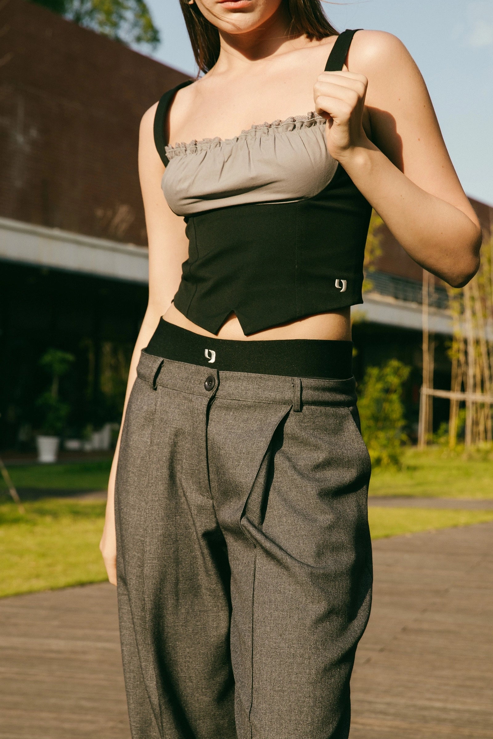 Y-logo Dress Pants