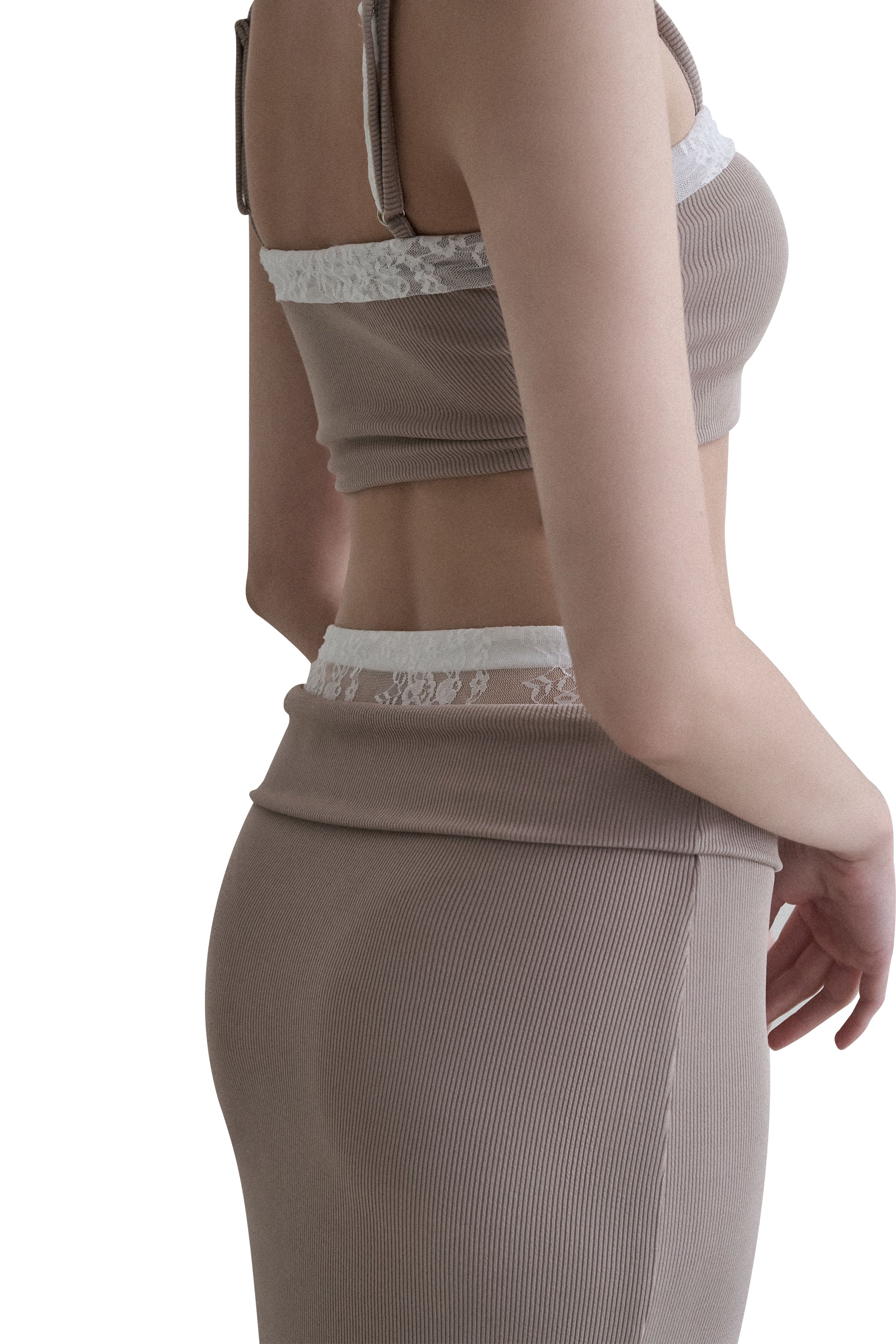 Cream Knit Skirt