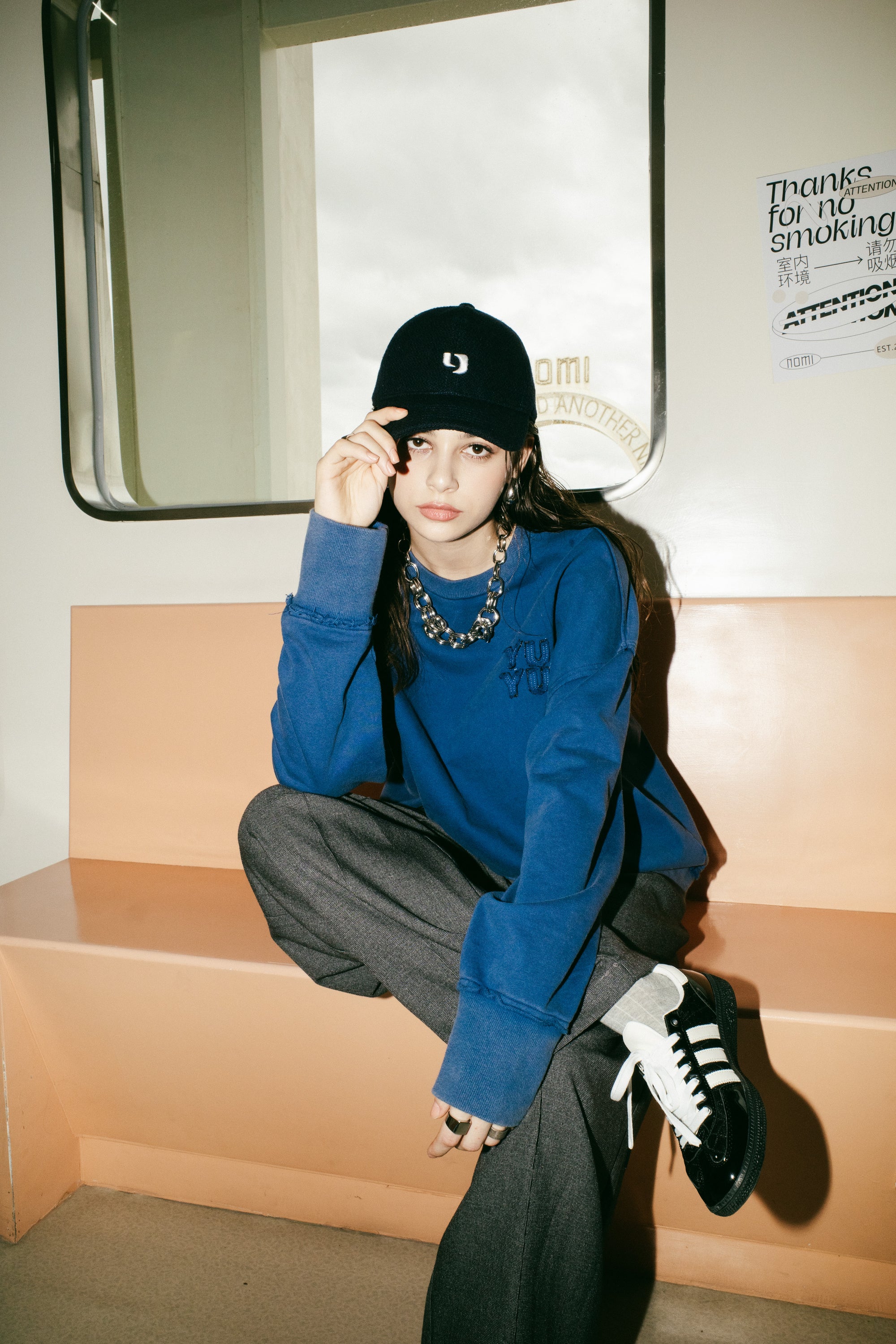 Y logo wool cap