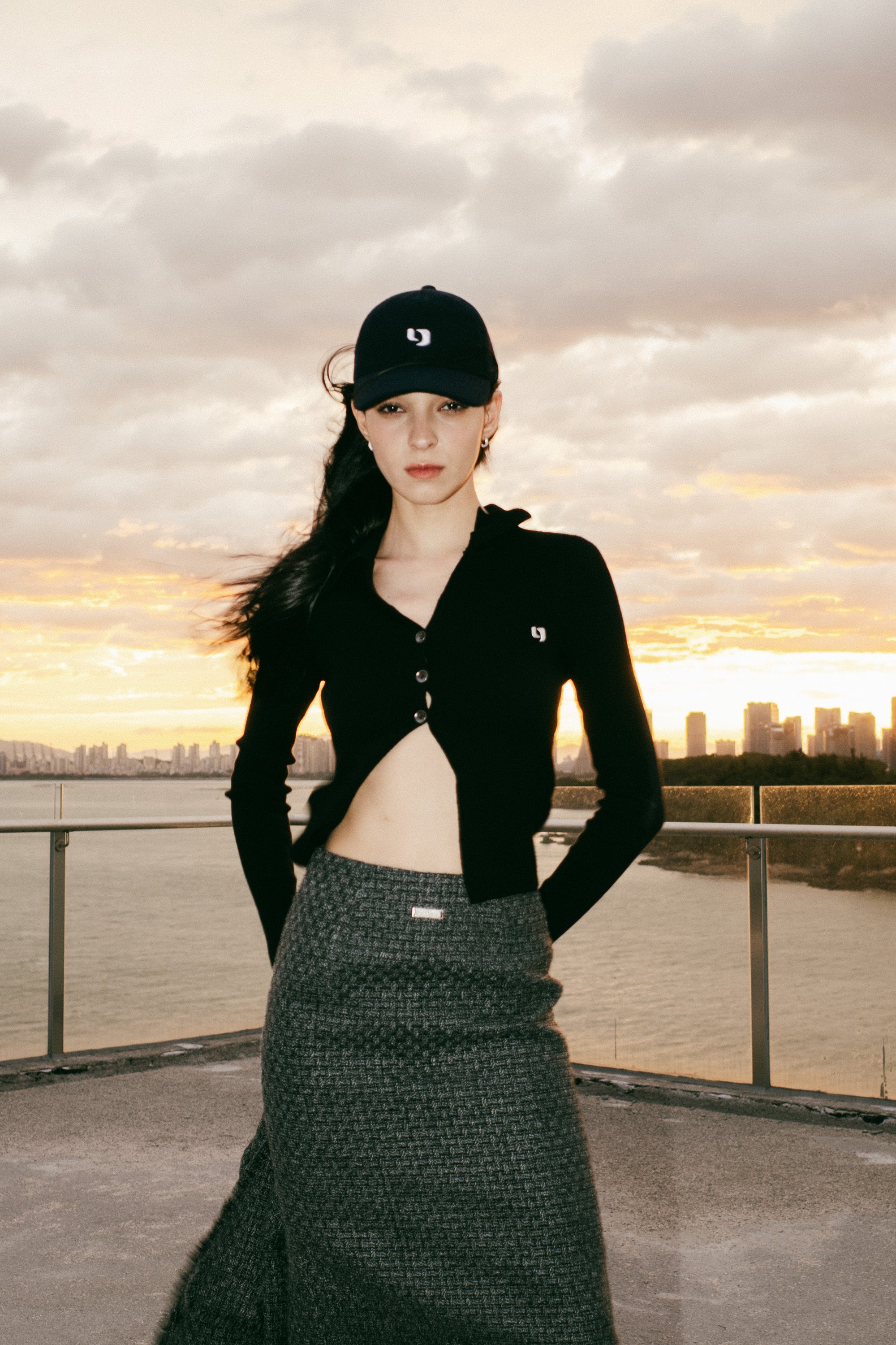 Y logo wool cap