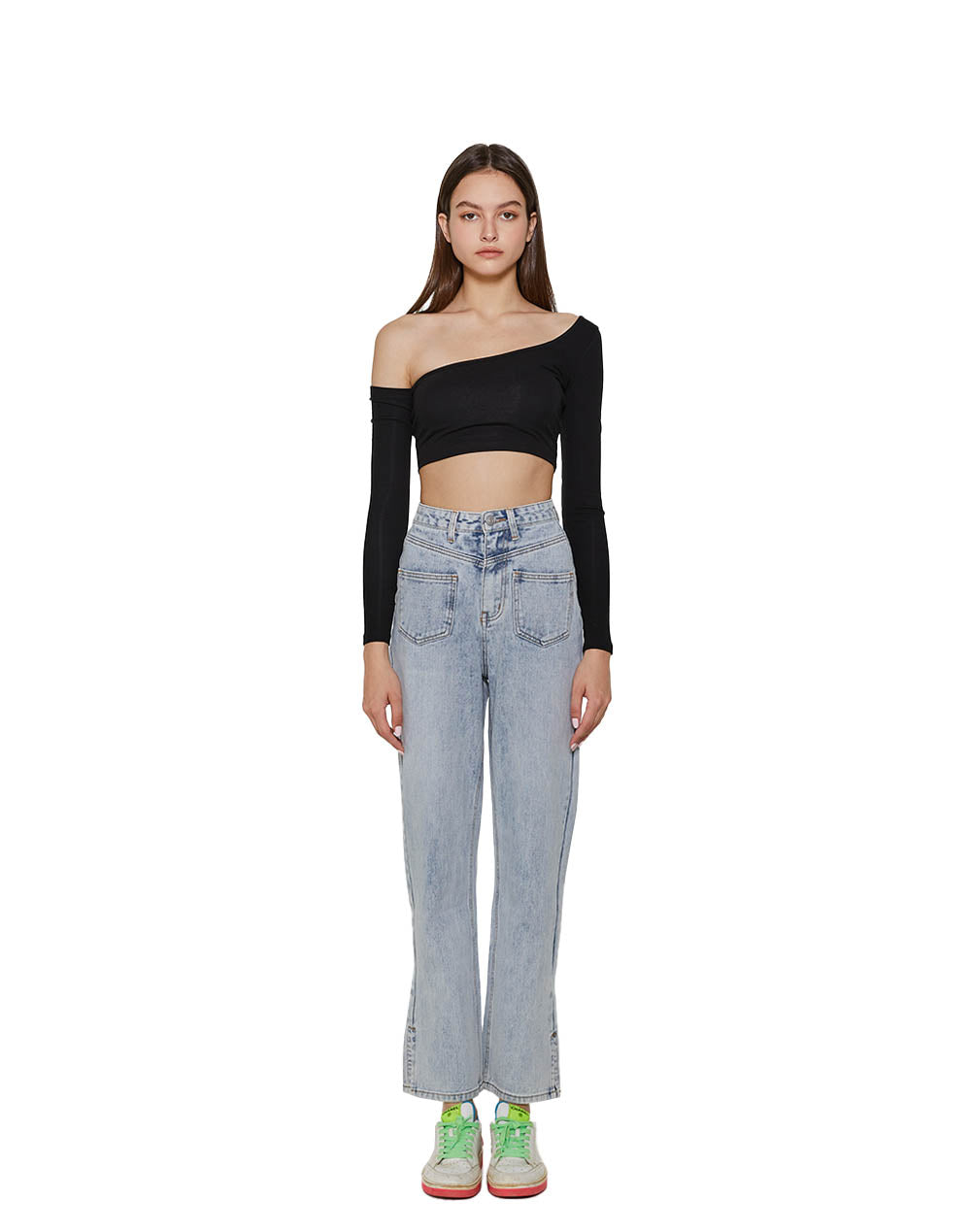 In front of you jeans