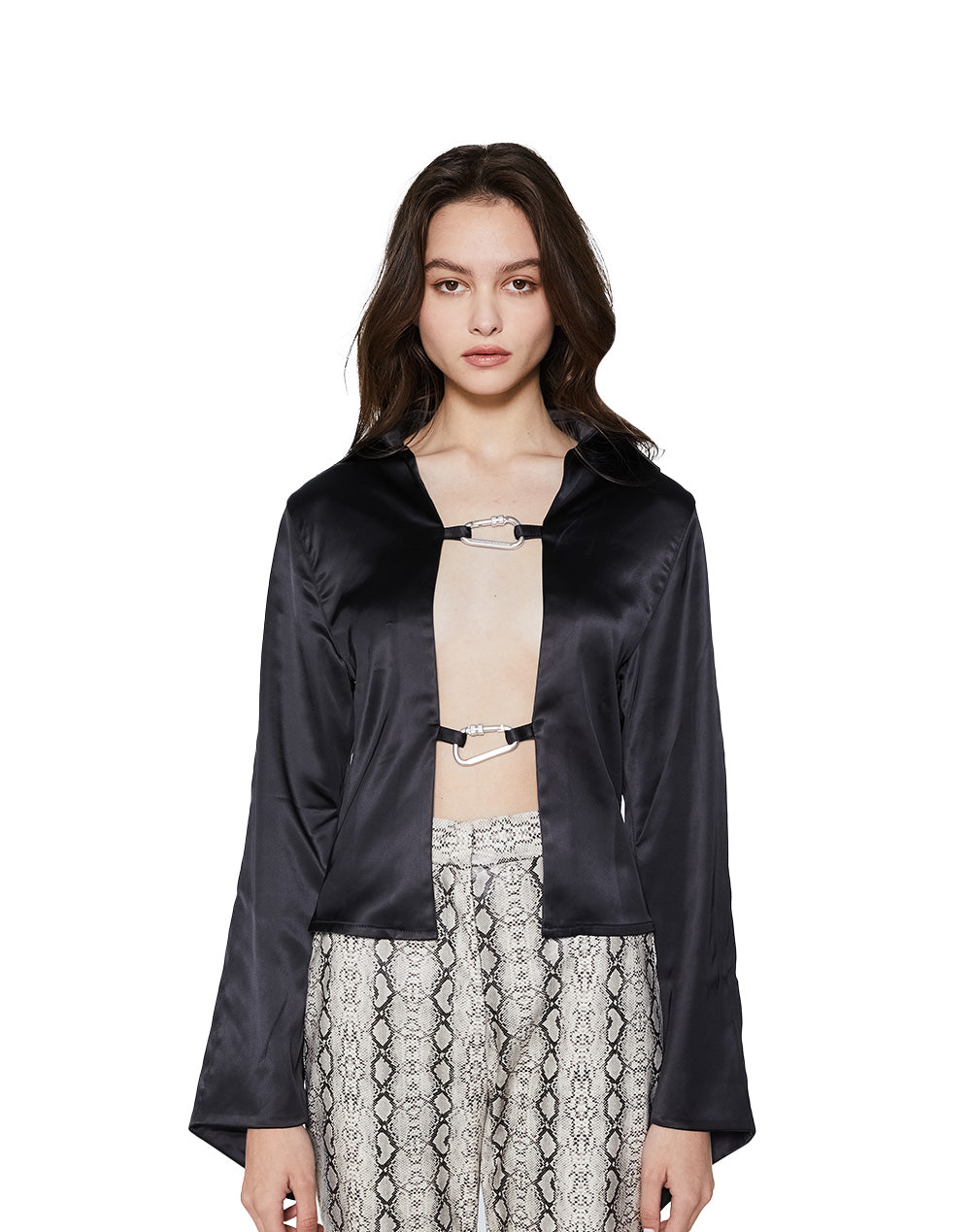 Do not care silk shirt