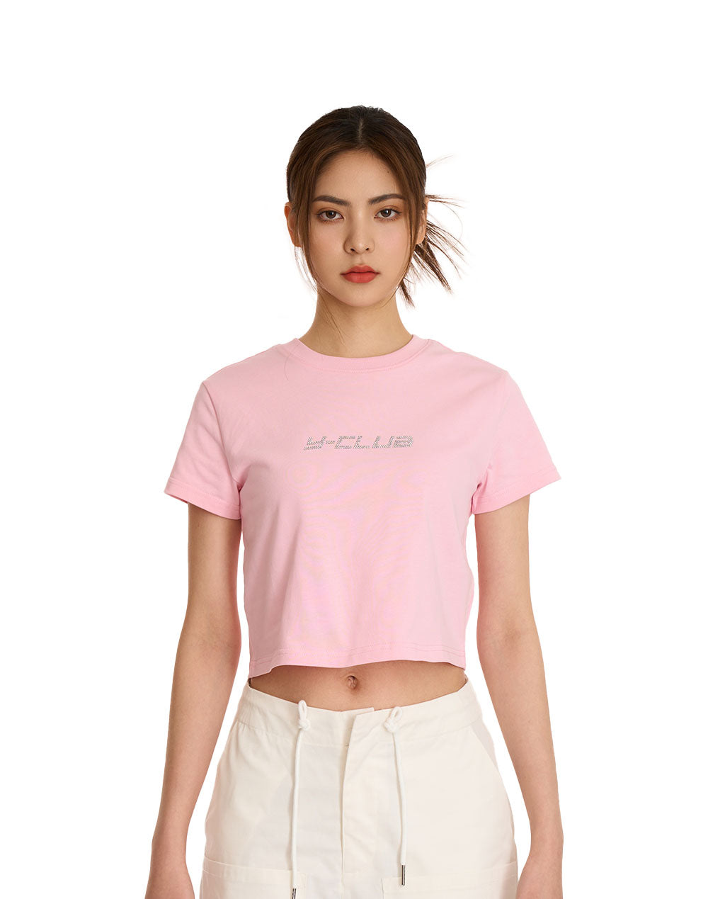 Rhinestone Crop Top