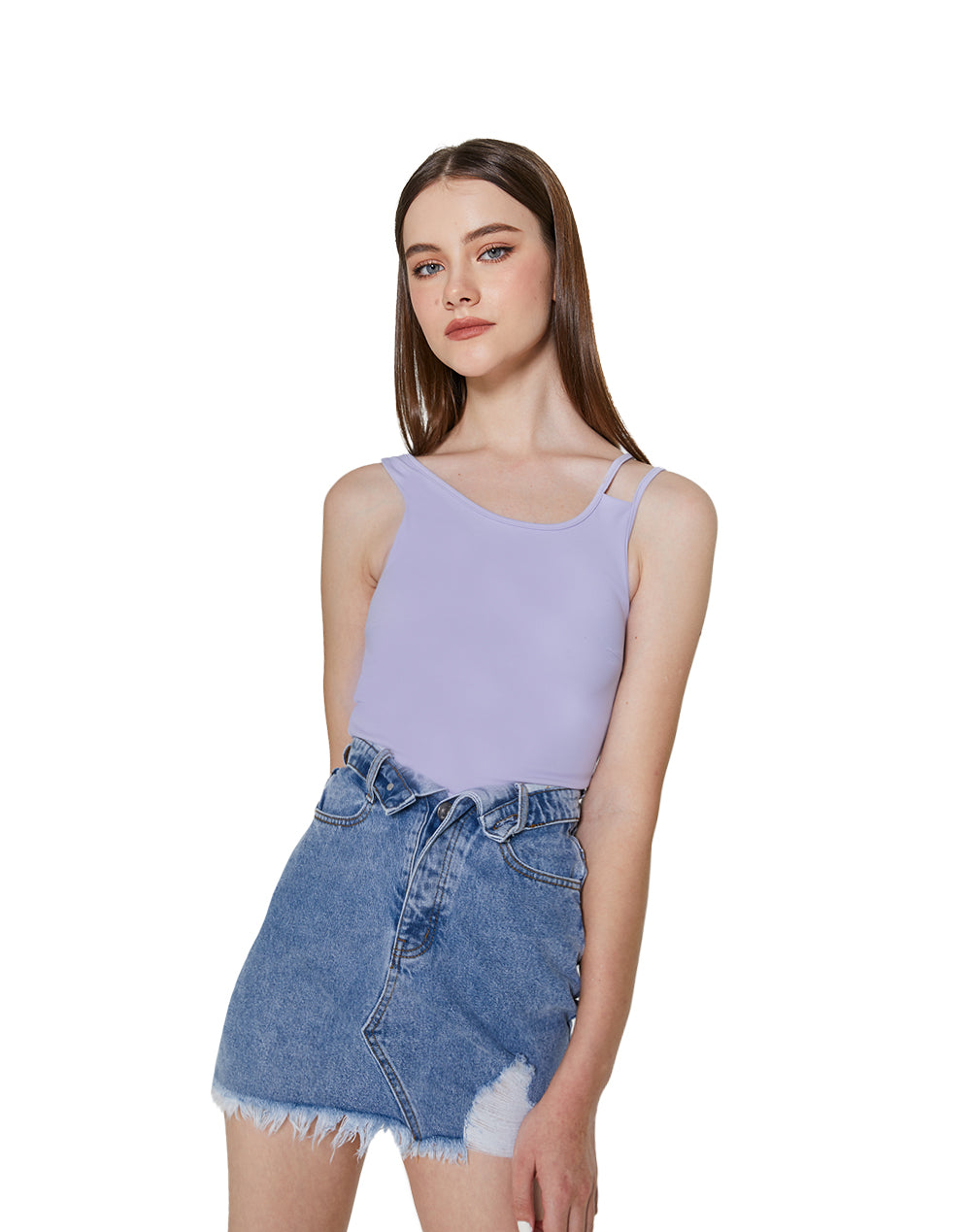 Transparent tag bra top