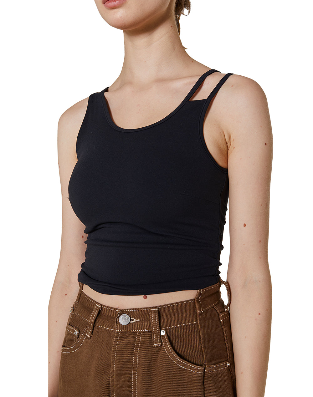 Transparent tag bra top