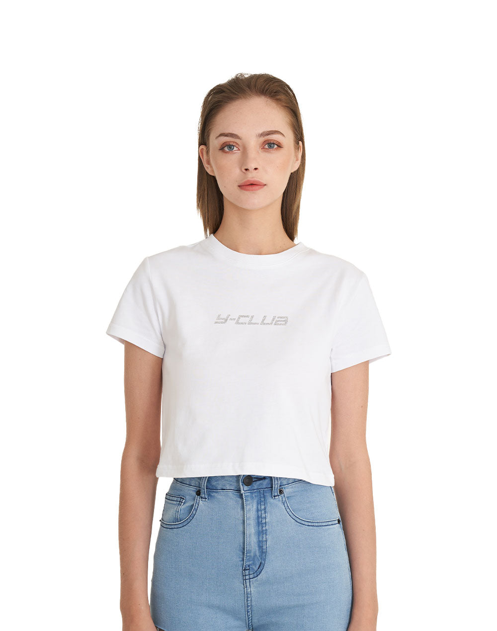 Rhinestone Crop Top