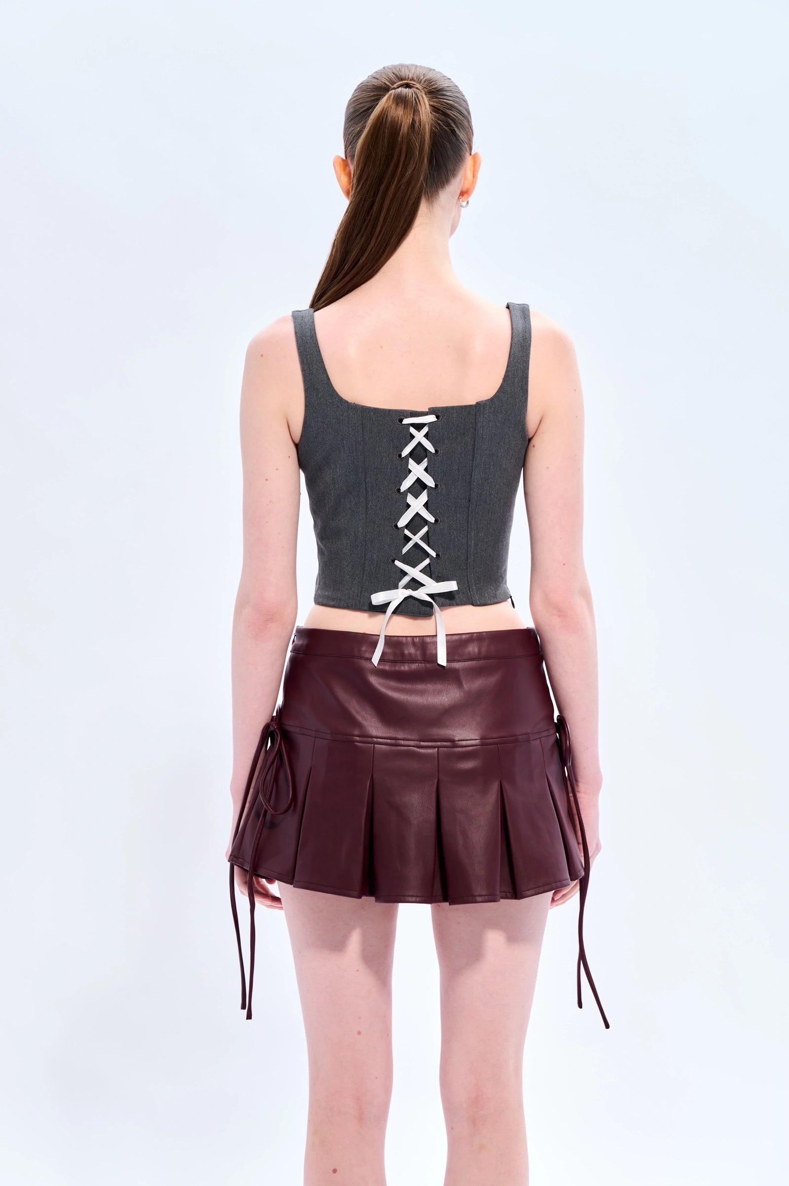 Suit-style spliced vest