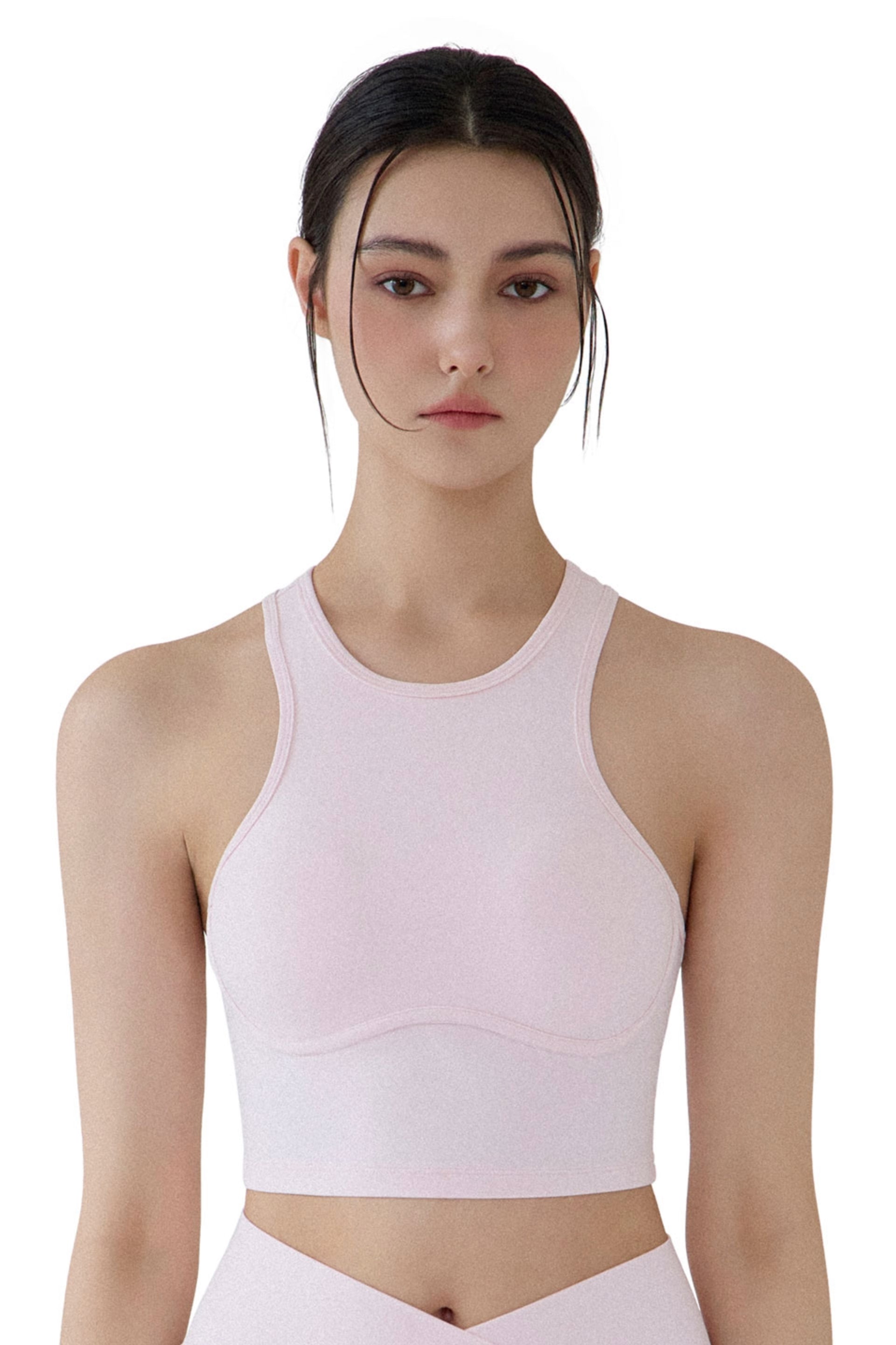 Good Feeling Tank Bra Top Pink
